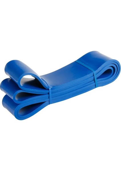 208 cm Pilates Jimnastik Lastiği Egzersiz Yoga Direnç Bandı (X-Sert - Mavi) 2080X64X0.45 mm