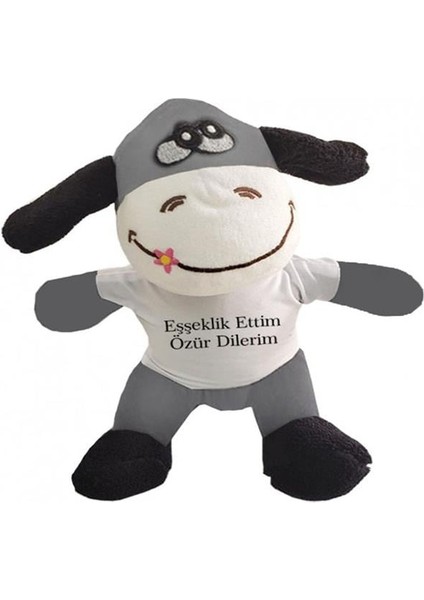 Oyuncak Peluş Eşeklik Ettim Tişörtlü Eşek