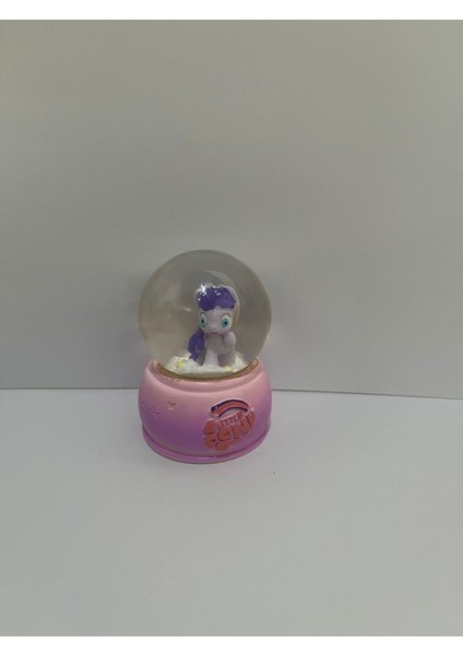 Işıklı 6 cm Mini Unicorn Figürlü Kar Küresi