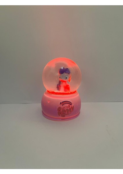 Işıklı 6 cm Mini Unicorn Figürlü Kar Küresi fiyatları