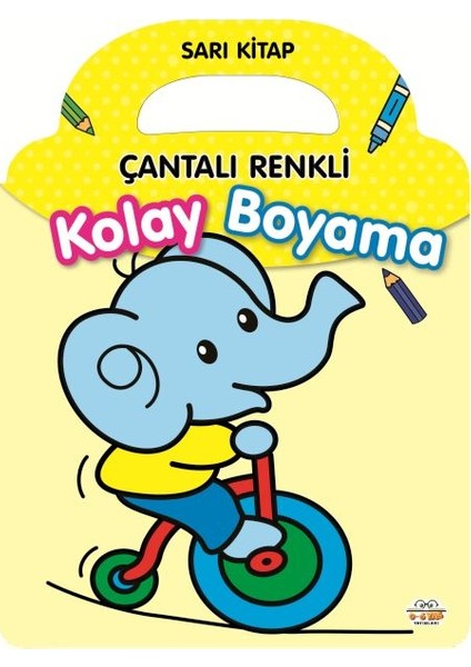 Çantalı Renkli Kolay Boyama- Sarı Kitap