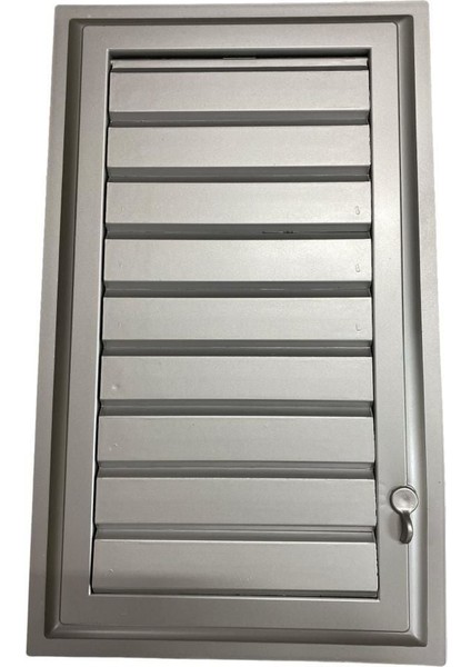 Plastik Menfez 25X45 Gümüş Banyo Wc Havalandırma