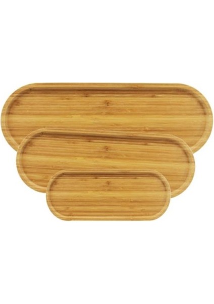 3'lü Oval Sunum Tabağı Seti