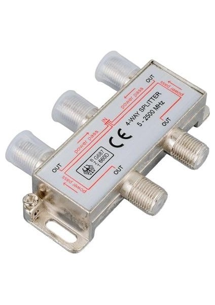 5-2500 Mhz 1/4 Splitter