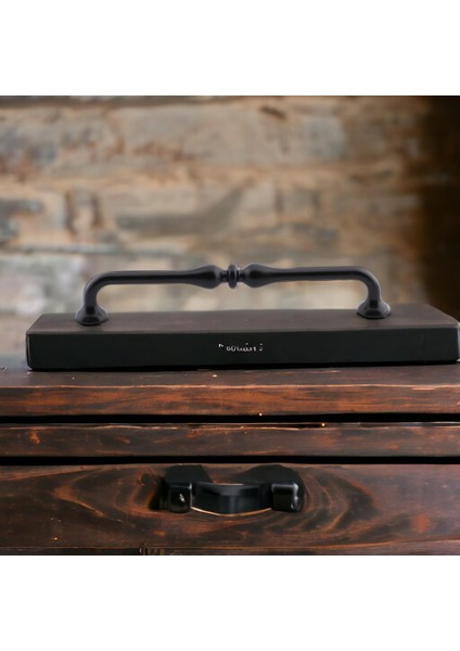 Yayık Kulp 10 Adet (160 mm 16 Cm)Mobilya Mutfak Dolab Çekmece Dolap Kulpları Kapak Kulpu Kulbu Siyah