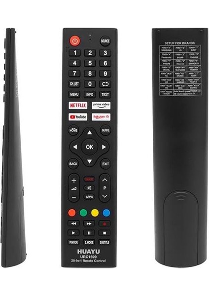 URC1699 20in1 Netflix - Youtube - Prime Video Tuşlu Universal Lcd-Led Tv Kumanda