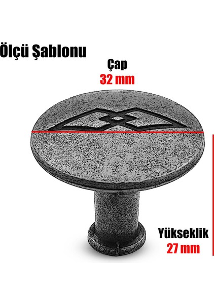 Bakır Metal Big Düğme Kulp 10'lu Set Mutfak Dolap Çekmece ve Kapak Için fırsatları