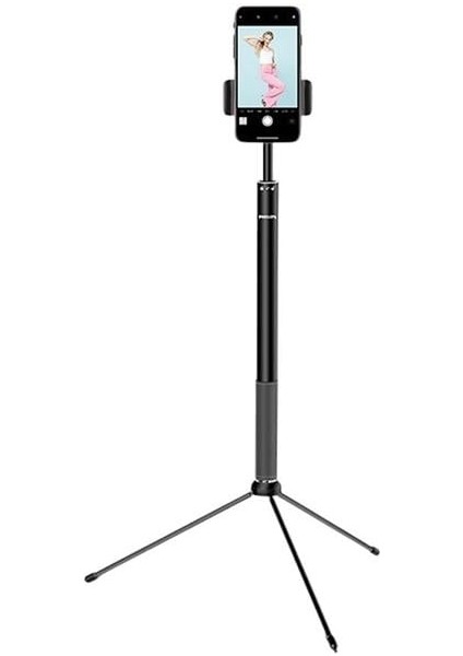 2in1 Tripod Standlı Youtube Tiktok Selfie Çekim Işıklı Telefon Tutucu - Makyaj Işığı DLK3621N/93