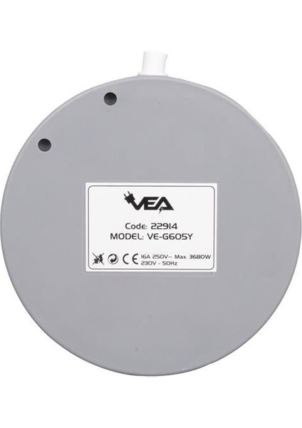 VE-G605Y 5'li Anahtarlı 1.5 Metre Grup Priz fiyatları