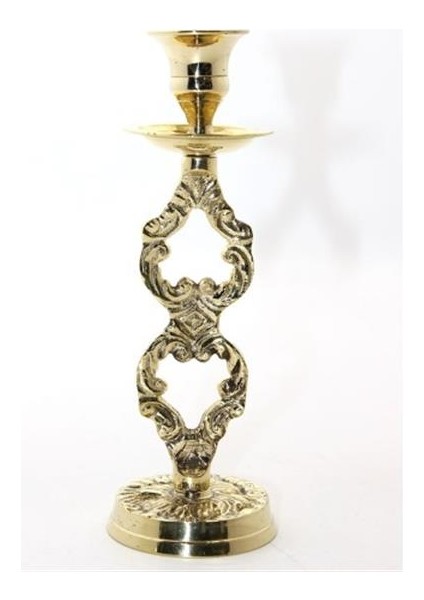 Tekli Pirinç Şamdan Model 4