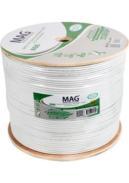 Rg59 Fa Mini Dual Bitişik Kablo 300 Mt fiyatları
