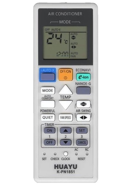 K-PN1851 Universal Ac Panasonic Klima Kumandası