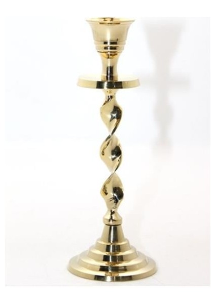 Tekli Pirinç Şamdan Model 2