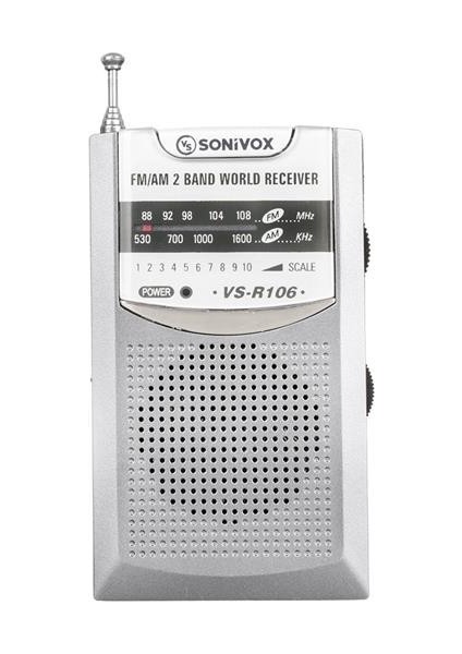 VS-R106 Analog Radyo Gri Renk