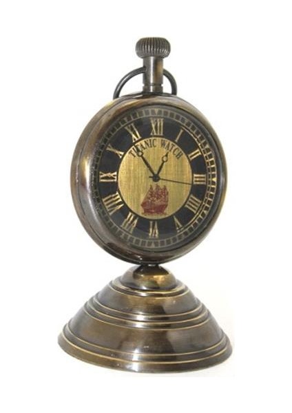 Masa Üstü Pirinç Saat Model 5