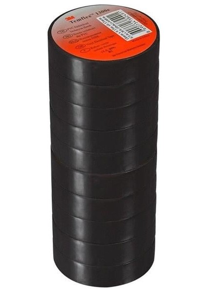 Temflex 1300E Siyah 10'lu Paket Pvc Izole Bant 0.13X19X0.13MM modelleri