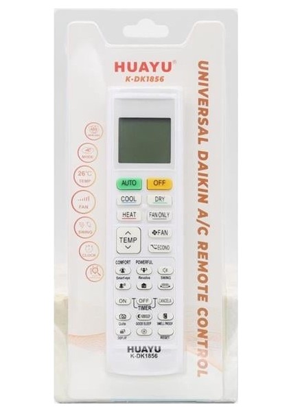 K-DK1856 Daikin Tüm Modeller Akıllı Universal Klima Kumandası