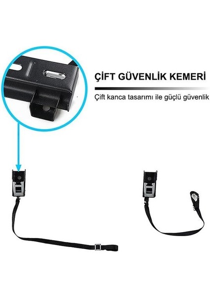 MX-WH02 32-80 Güvenlik Kemerli LCD LED Tv Duvar Askı Aparatı