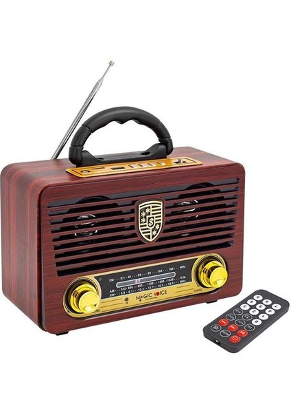 MV-115BT USB - Sd - Fm - Bluetooth Destekli Nostaljik Radyo