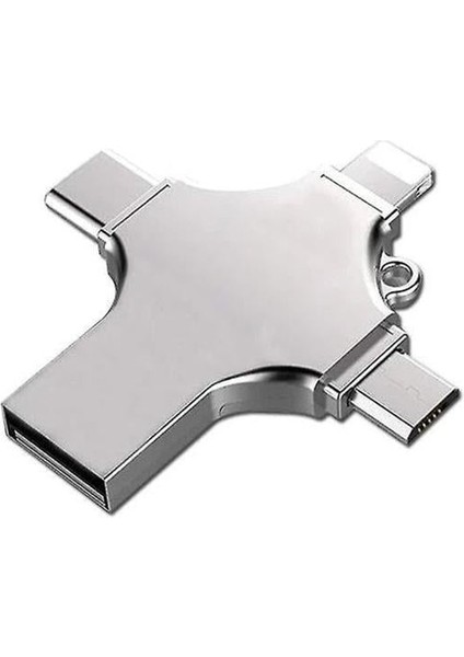 FS-26598 4 In 1 16GB Flash Bellek (Usb - Type-C - Micro USB - Lightning)