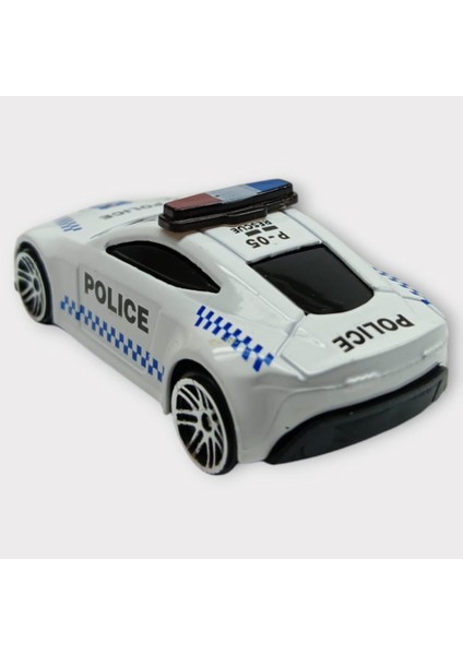 Metal Mini Polis Arabası 8 cm - Polis - 5 modelleri