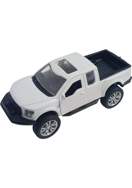 Çek Bırak Metal Arazi Aracı 13 cm - Beyaz