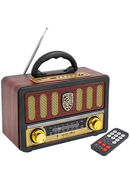 MV-114BT USB - Sd - Fm - Bluetooth Destekli Nostaljik Radyo