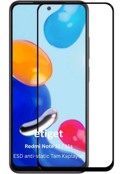 Xiaomi Redmi Note 11 / 11S Esd Cam Ekran Koruyucu 6d Glass
