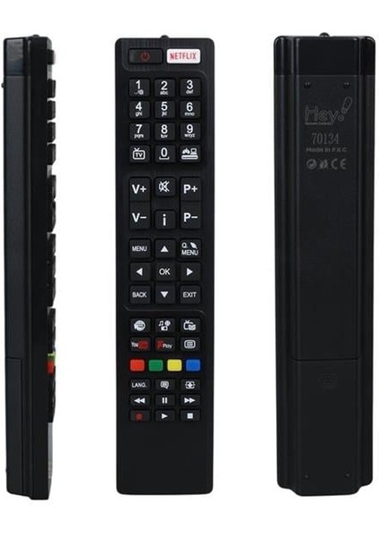 Küçük Kalıp Vestel Netflix - Youtube - Play Tuşlu LCD LED Tv Kumanda RC4848F Rc5 30094759