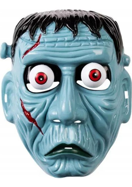 Frankenstein Temalı Sallanan Oynar Gözlü Maske