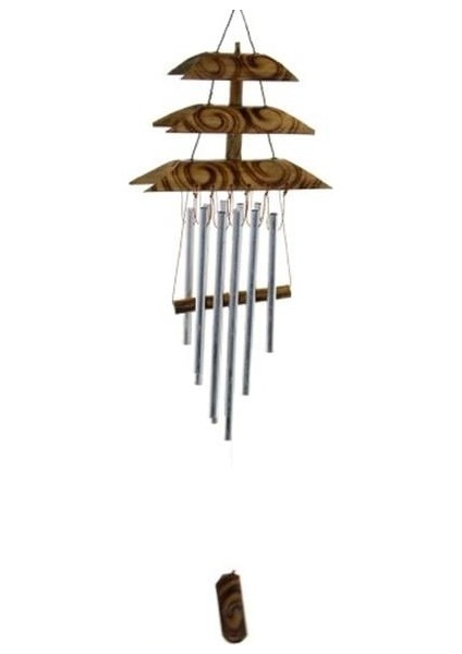 Bambu Metal Çanlı Rüzgar Çanı