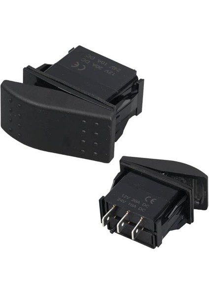 Powermaster Sembolsüz Işıksız Yaylı 3 Pinli On-Off 12-24V Marin Switch