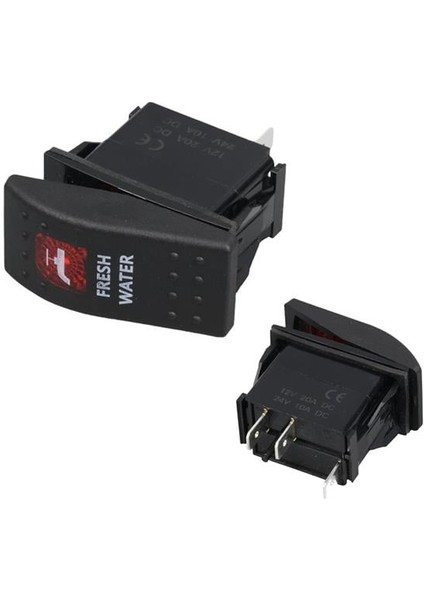 Powermaster Hidrafor Sembollü Işıklı 3 Pinli On-Off 12-24V Marin Switch