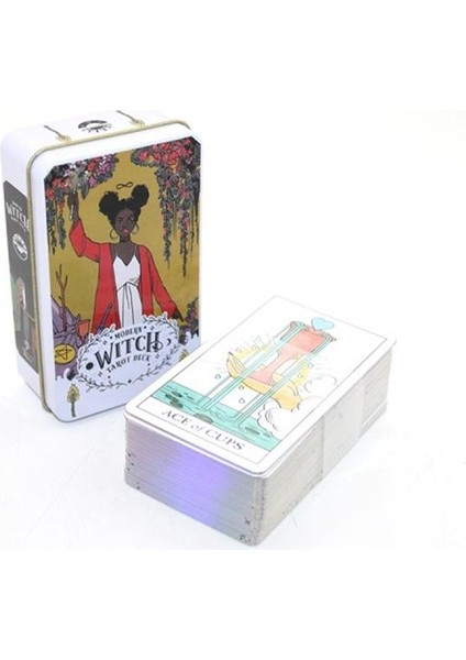 Metal Kutulu Tarot Kartı Modern Witch