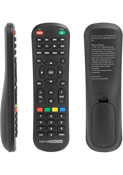 Magbox Vip - Dragon - Luna / Sunny 14850 / Akiwa Hd / Hometech HT-1010 / Digiline X100 / Astracom Saturn Hd / Rowell Mini Hd Uyumlu Uydu Alıcı Kumandası