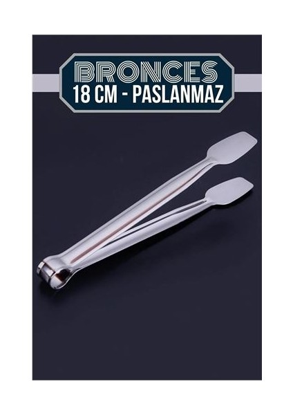Bronces Paslanmaz Çelik Mutfak Maşası 18 cm