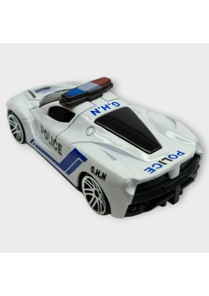 Metal Mini Polis Arabası 8 cm - Polis - 7 modelleri