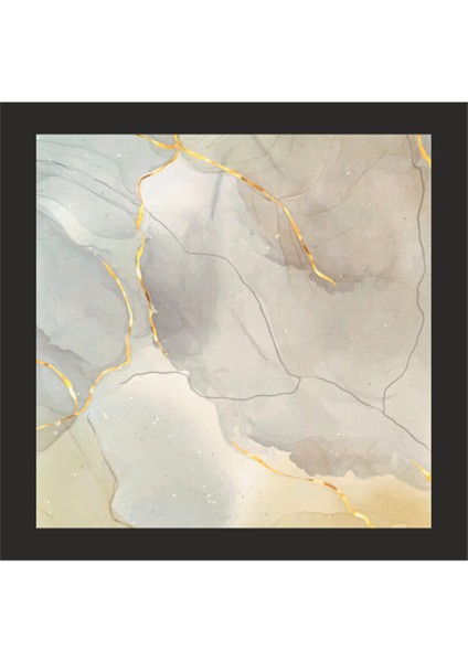 Decohandy 30X30 cm Pvc Duvar Karosu 4'lü Paket - Dumanlı Mermer Desen