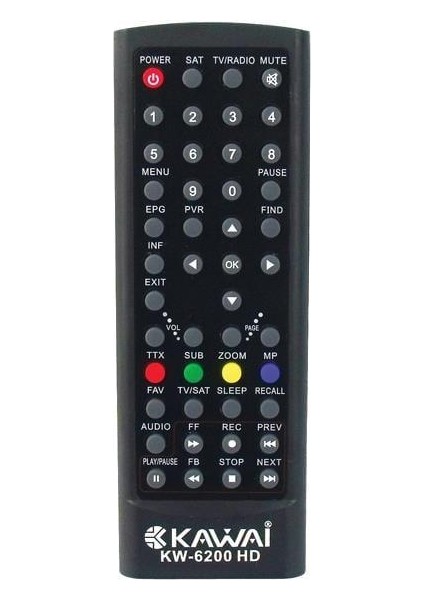 Kw-6200 Hd Uydu Alıcı Kumandası
