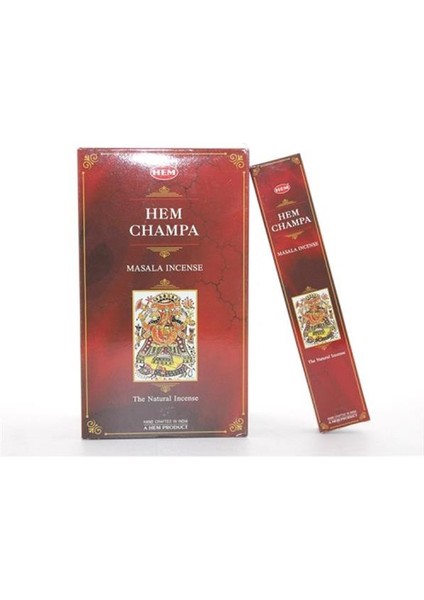 Hem Champa Masala Aromalı Çubuk Tütsü