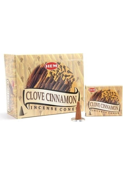 Clove Cinnamon Aromalı Konik Tütsü