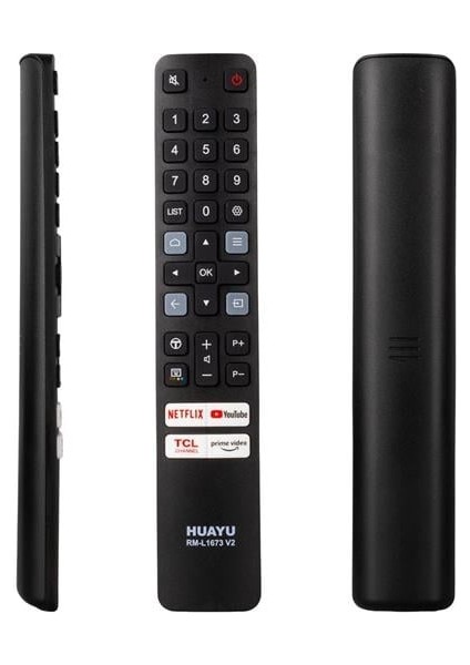 Tcl RM-L1673 V2 Netflix - Prime Video - Tcl Chanel - Youtube Tuşlu Tcl LCD LED Tv Kumanda