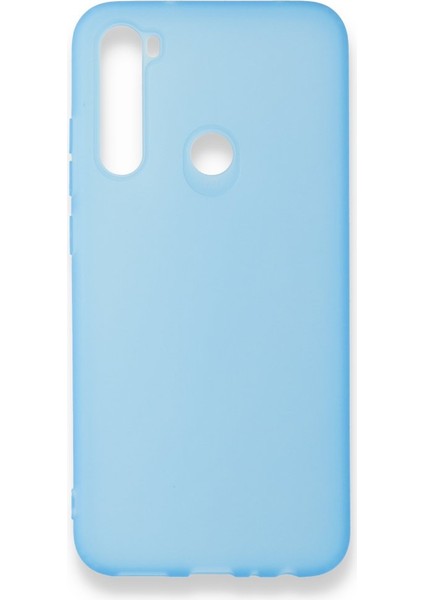 ESLIFETECH26AKSESUAR Redmi Note 8 Uyumlu Silikon Kauçuk Koruma Kılıf Mavi Renk