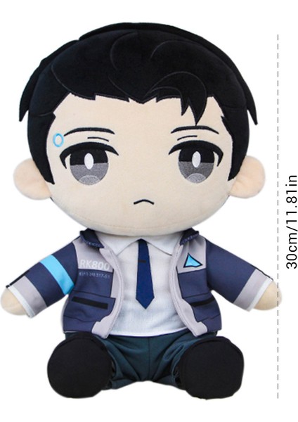 Detroit Become Human Dbh Connor Doldurulmuş Yastık Bebek Yastık Oyuncak Hediye (Yurt Dışından)