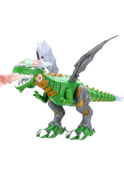 Sis Püskürtme Robotu Ejderha Oyuncak Çocuklar Yürüyen Dinozor Ateş Nefesli Su Spreyi Işıklar ve Seslerle (Yurt Dışından)
