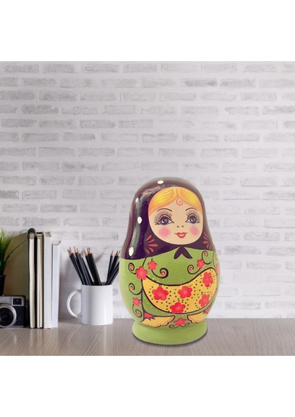 5 Adet Rus Yuvalama Bebekleri Geleneksel Ahşap El Yapımı Boyalı Oyuncak Bebek Hediye Oyuncak (Yurt Dışından) fiyatları