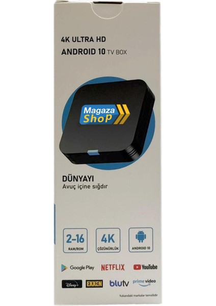 2 GB Ram H313 Işlemci 16 GB HDD 4K Ultra Hd Android Box (Android 10)