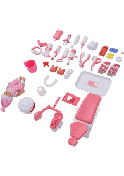 Dişçi Oyuncakları Seti Müzikli Işıklı Gerçekçi Diş Aksesuarları Taklit Tıbbi Kit Oyuncakları Çocuklar Için Diş Oyun Seti Pembe (Yurt Dışından) fırsatları