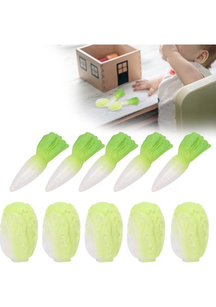 1:12 Bebek Evi Minyatür Simüle Sebze Mutfak Çin Lahanası Model Oyuncak Aksesuarı Çin Lahanası Turp Seti (Yurt Dışından)