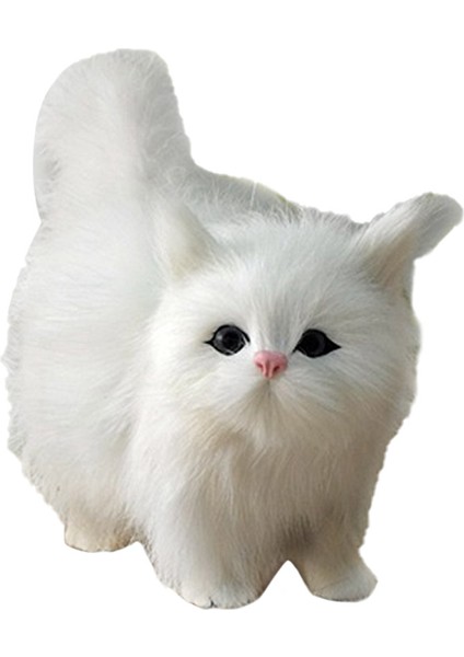 Tüylü Peluş Kedi Peluş Hayvan Oyuncak Noel Doğum Günü Hediyesi (Yurt Dışından)